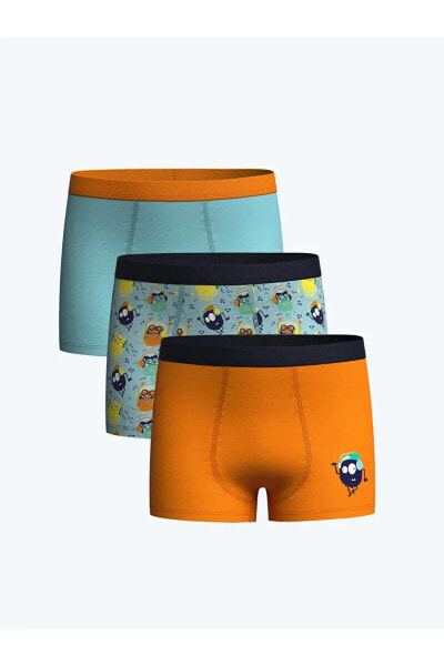 LCW Kids Baskılı Erkek Çocuk Boxer 3'lü