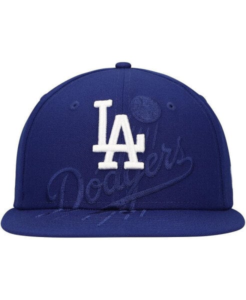 Men's Royal Los Angeles Dodgers Shadow Logo 59FIFTY Fitted Hat