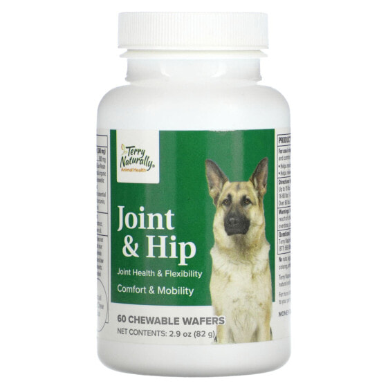 Витамины и добавки Terry Naturally Gip & Hip для собак, 60 жевательных лепестков, 82 г