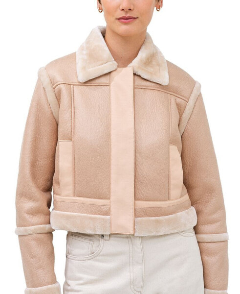 Women's Blen Faux-Fur Crop Jacket
