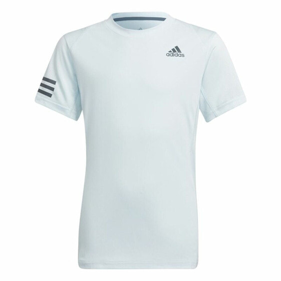Детский Футболка с коротким рукавом Adidas Club Tennis 3 bandas Белый
