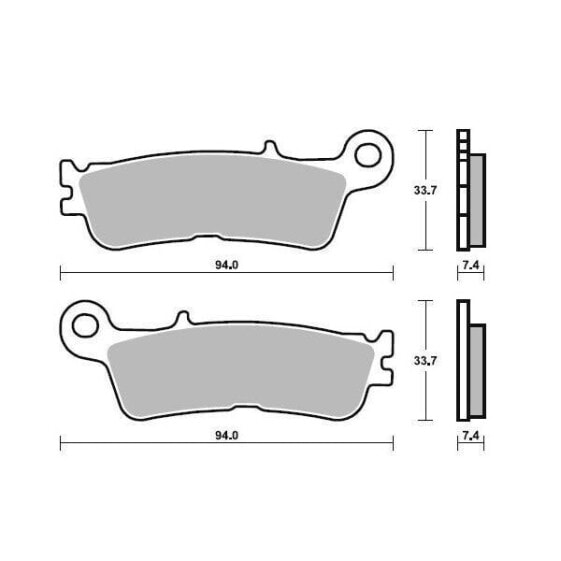 MOTO-MASTER Yamaha 099811 Sintered Brake Pads