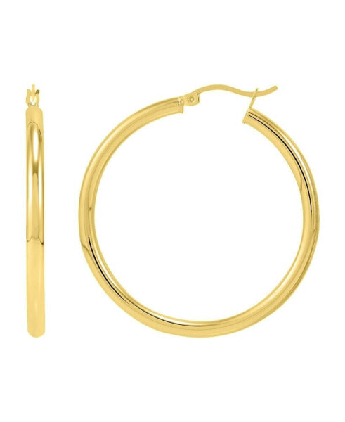 Polished Tube Medium Hoop Earrings, 40mm, Created for Macy's