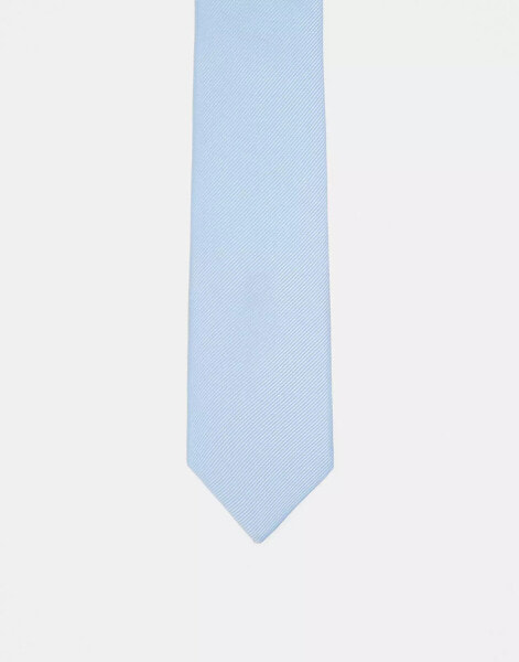 ASOS DESIGN slim tie in pastel blue