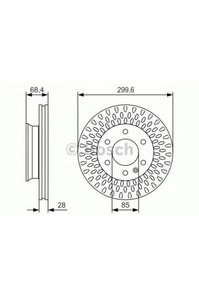 Fren Diski Ön Hava Kanallı - 6 Bijon 300 Mm Mercedes Sprınter 3-t 08 3-t 06-13, Vw Craft Uyumlu