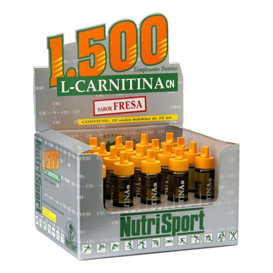 NUTRISPORT L Carnitine 1500 20 Units Strawberry Vials Box
