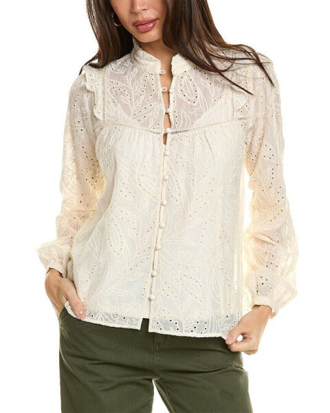 Johnny Was Palmas Ricas Silk-Blend Blouse Women's