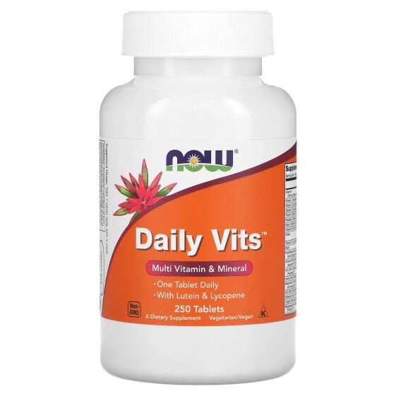 NOW Foods Daily Vits Multi Vitamin & Mineral Мультивитамины и минералы с лютеином & ликопин