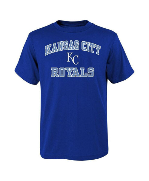 Big Boys Royal Kansas City Royals Heart & Soul T-shirt