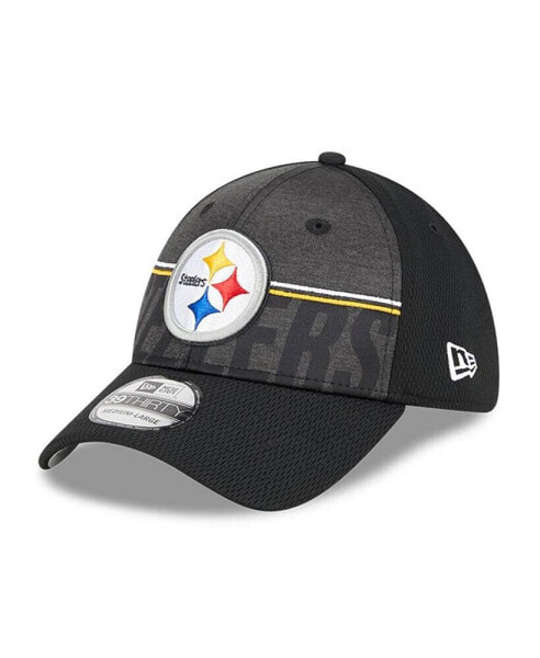 Men's Black Pittsburgh Steelers 2023 NFL Training Camp 39THIRTY Flex Fit Hat