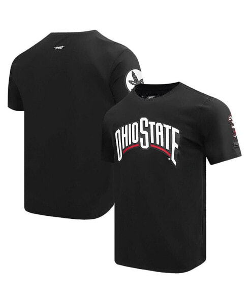 Men's Black DistressedOhio State Buckeyes Classic T-shirt