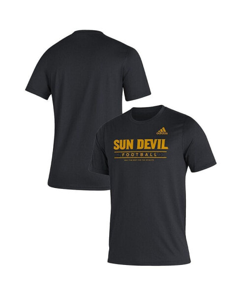 Men's Black Arizona State Sun Devils Sideline Football Locker Practice Creator AEROREADY T-shirt