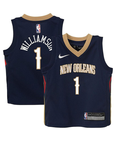 Infant Boys and Girls Zion Williamson Navy New Orleans Pelicans Swingman Player Jersey - Icon Edition