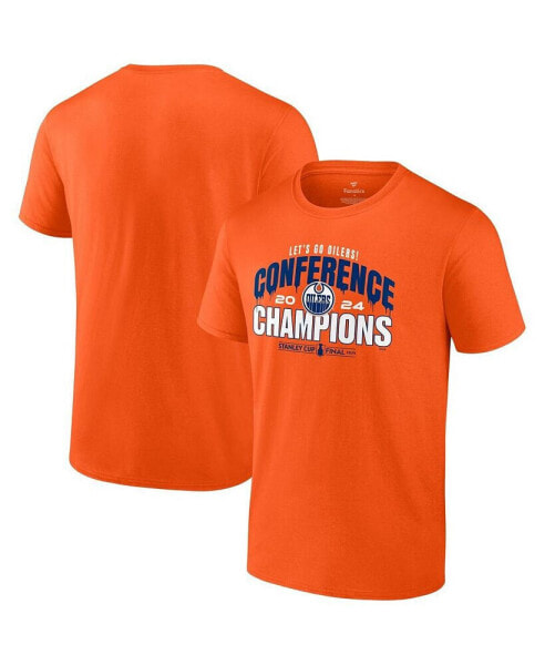 Men's Orange Edmonton Oilers 2024 Western Conference Champions Hometown T-Shirt