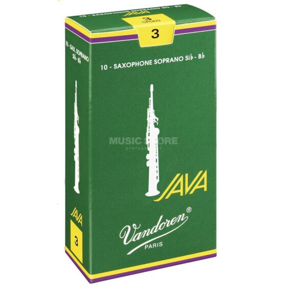 Vandoren Java Soprano Sax Reeds 2.5 Box of 10