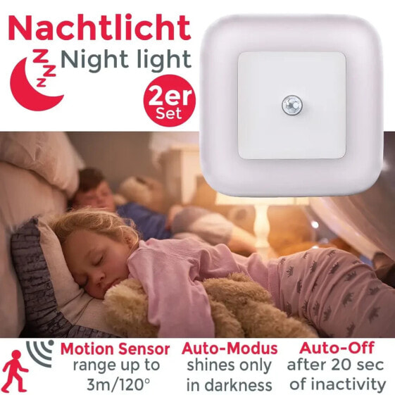 LED Nachtlicht weiß 2er-Set