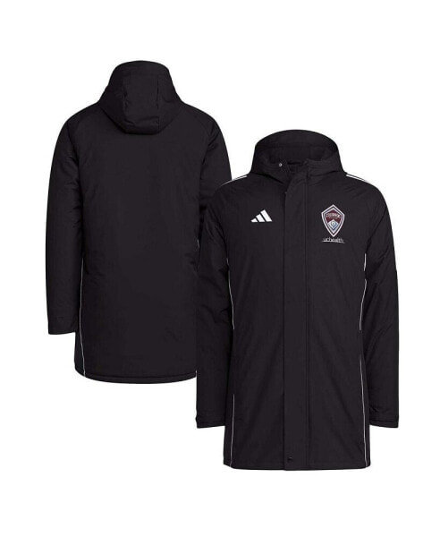 Куртка мужская Adidas Colorado Rapids Tiro 24 черная с молнией - зимняя.