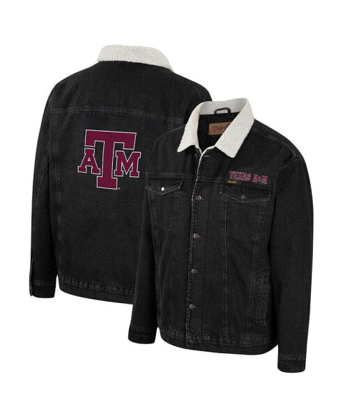 Джинсовая куртка Colosseum для мужчин Texas A&M Aggies в стиле Western Charcoal Button-Up
