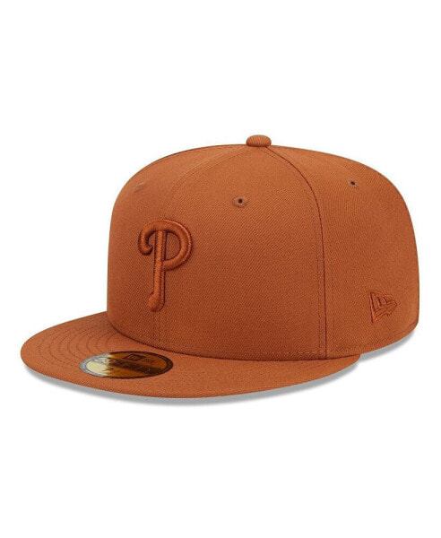 Men's Brown Philadelphia Phillies Spring Color 59FIFTY Fitted Hat