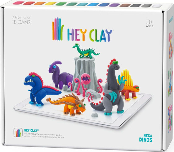 Tm Toys HEY CLAY MASA PLASTYCZNA MEGA DINOS