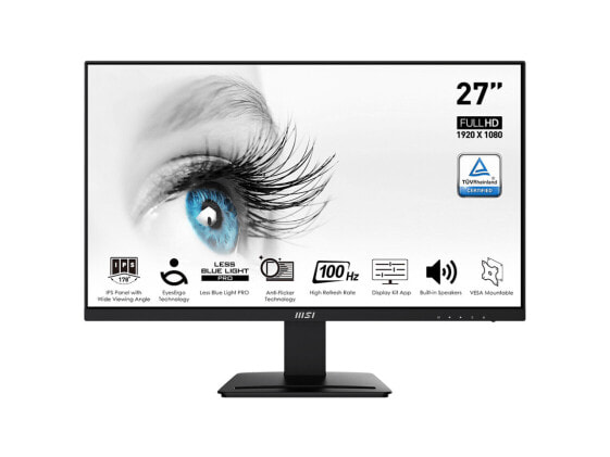 MSI 27" 100 Hz IPS FHD Gaming Monitor 1920 x 1080 106% sRGB (CIE 1976) Pro MP273