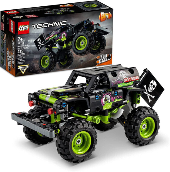 Lego Technic 42118 - Monster Jam - Grave Digger Truck (212 Pieces)