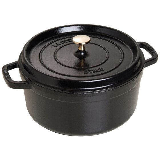 Кастрюля Staub LA Cocotte 5,2 L Чугунная Черная с Крышкой