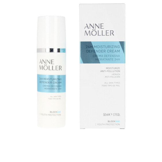 Anne Moller BlockAge 24H Moisturizing Defender Cream Увлажняющий дневной крем для всех типов кожи, защищающий от загрязнений 50 мл
