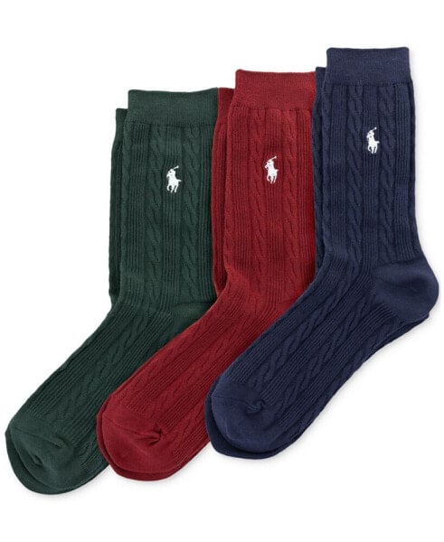 Носки Polo Ralph Lauren женские Cable-Knit 3 пары