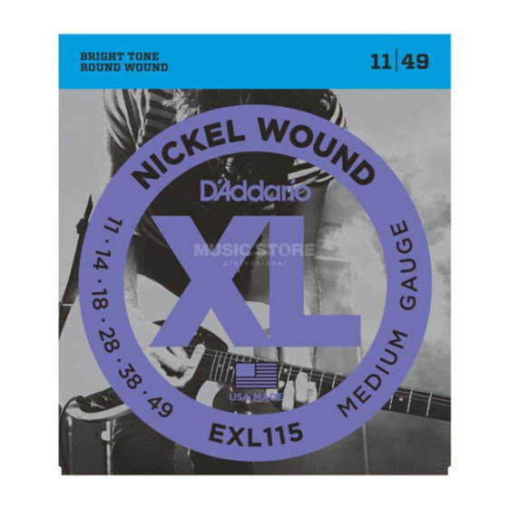 D'Addario E-Guitar Strings EXL115 11-49 Nickel Wound