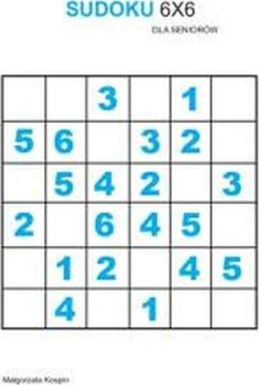 Czas Seniora Sudoku 6x6