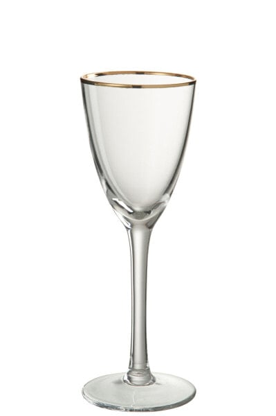 Бокалы и стаканы J-LINE Weinglas Gold (набор из 4 шт)