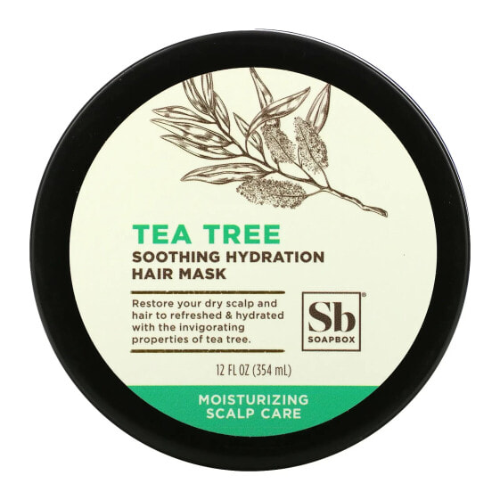 Маска для волос Увлажняющая, SoapBox, Tea Tree, 12 жидких унций (354 мл)