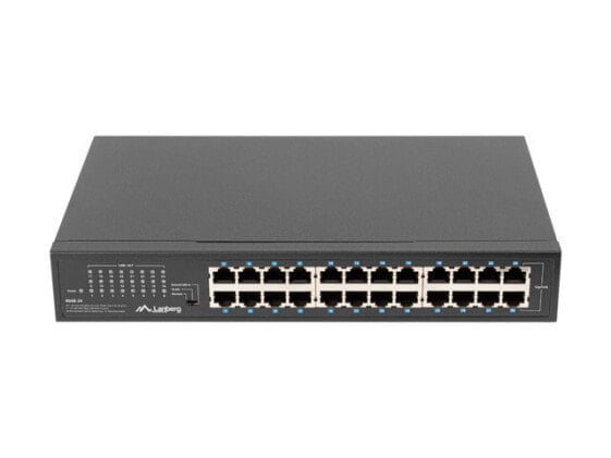 Lanberg RSGE-24 - Unmanaged - Gigabit Ethernet (10/100/1000) - Rack mounting - 1U