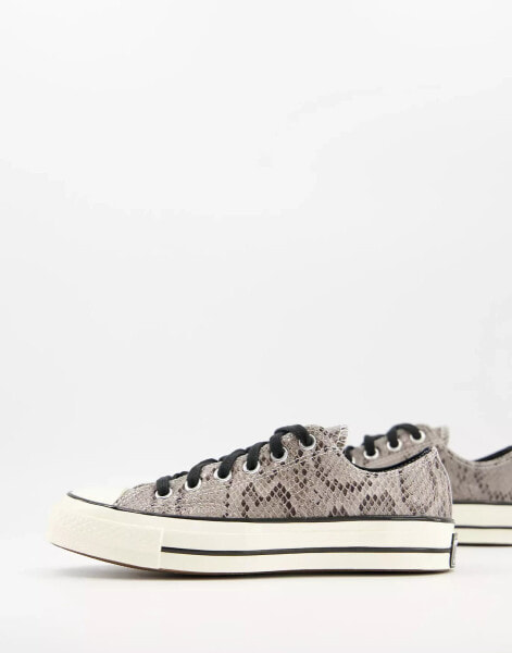 Converse Chuck 70 Low trainers in grey snake print