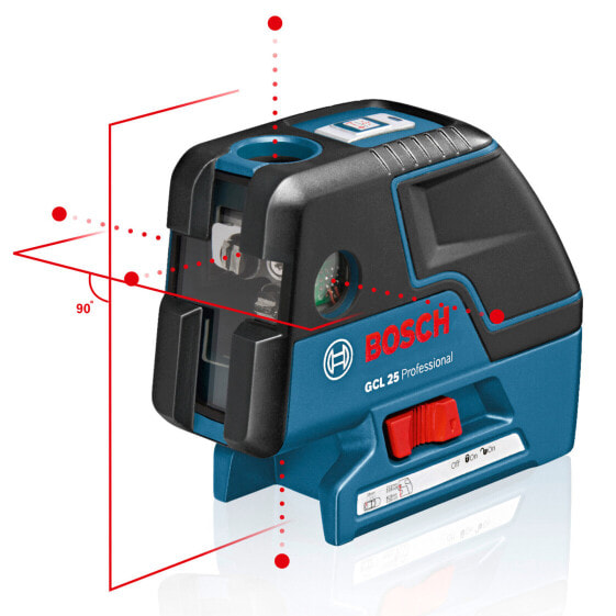 Bosch Punktlaser GCL 25 Professional im Set mit Schutztasche + Baustativ BT 150