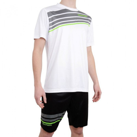 Мужская спортивная футболка белая с полосками Training T-shirt Tempish Parade Sr M 1350000515