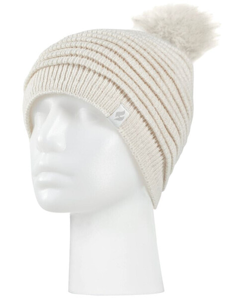 Women's Cannes Ribbed Pom-Pom Hat