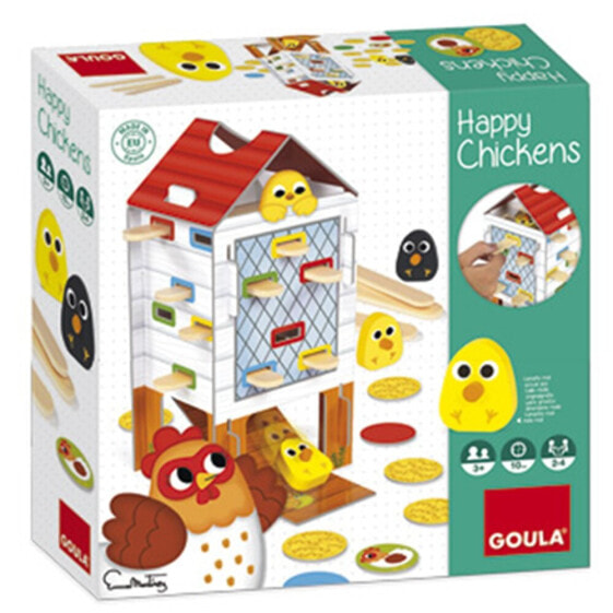 Настольная игра для компании Goula Happy Chickens - конкурентная игра с двумя формами игры.
