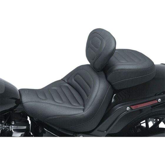 MUSTANG Solo Standard Touring Raised Detailing Harley Davidson Softail 79334 motorcycle seat