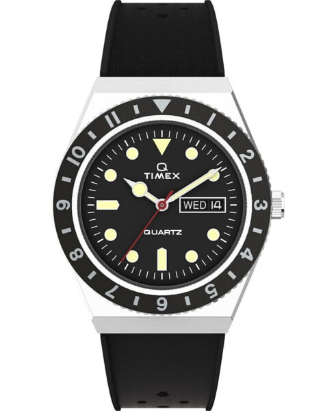 Часы и аксессуары Timex мужские Q Diver черные синтетические 38 мм