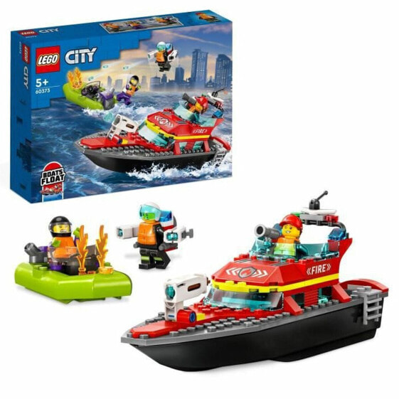 Playset Lego City 60373 The firefighters' rescue boat Разноцветный 144 Предметы