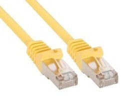 InLine Patch Cable F/UTP Cat.5e yellow 10m