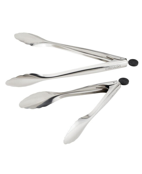 Tools Stainless Steel Kitchen Tongs, Set of 2