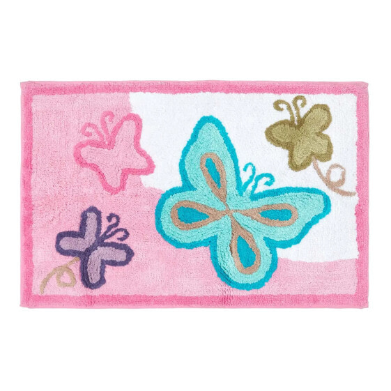 Детский коврик Homescapes Розовые бабочки