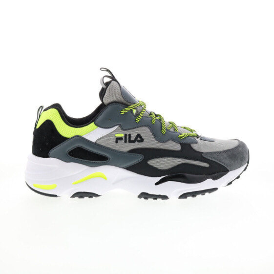 Fila Ray Tracer 1RM01289-055 Mens Gray Leather Lifestyle Sneakers Shoes 12