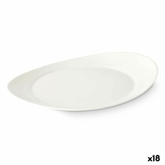 Плоская тарелка Белый Cтекло 30,5 x 3 x 26 cm (18 штук)