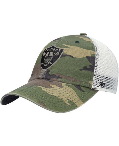 Men's Camo Las Vegas Raiders Branson MVP Trucker Snapback Hat