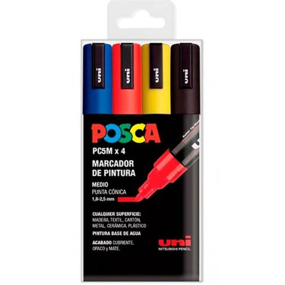 Шариковые маркеры POSCA PC-5M Разноцветные
