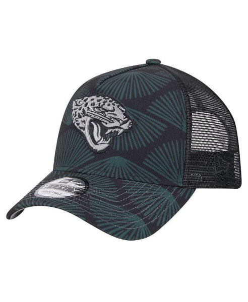 Men's Black Jacksonville Jaguars Agave Trucker 9FORTY Adjustable Hat